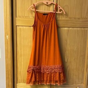 Ryu Orange Slip Dress